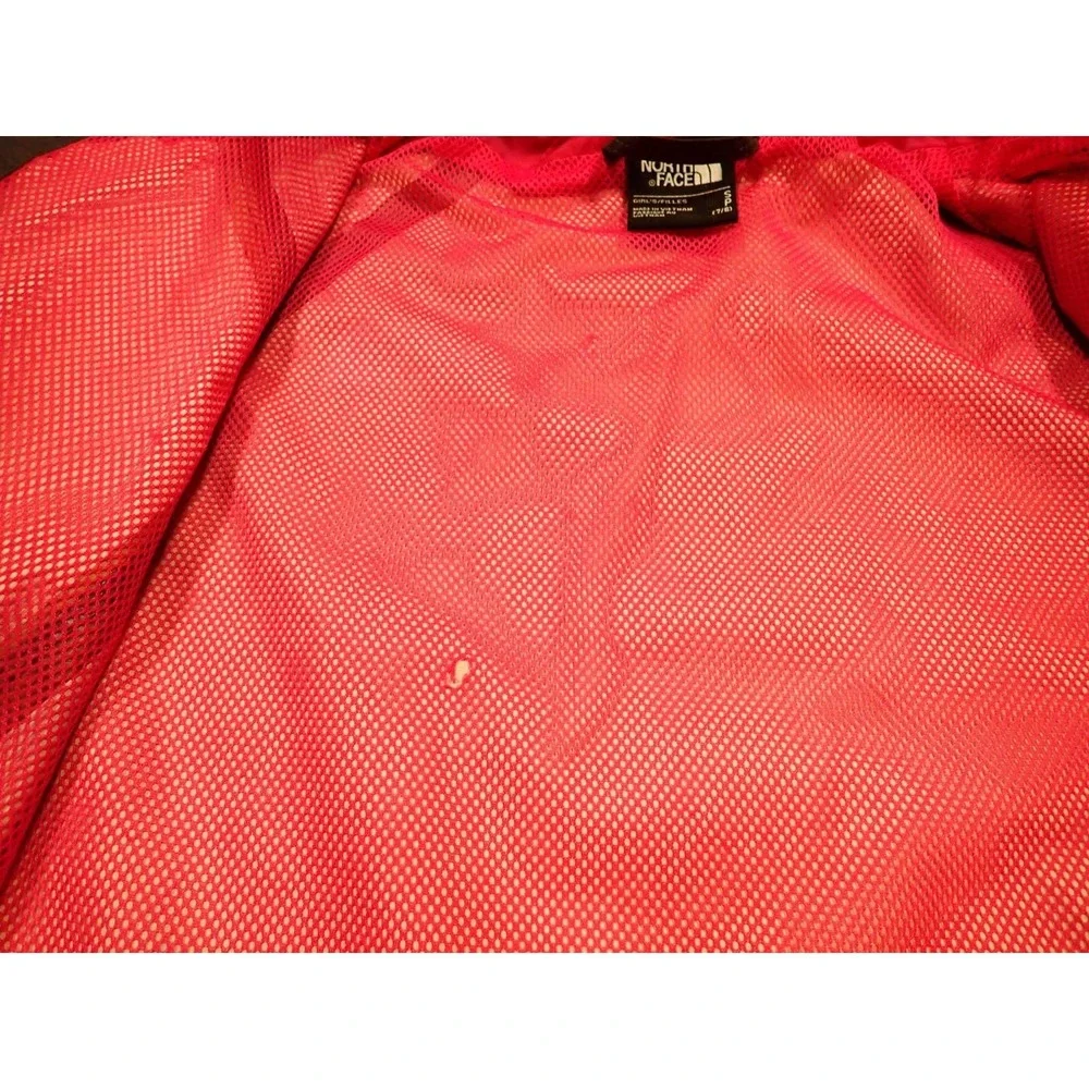 The North Face Rain Jacket Girls 7/8 Navy Grey Good Packable Waterproof DryVent